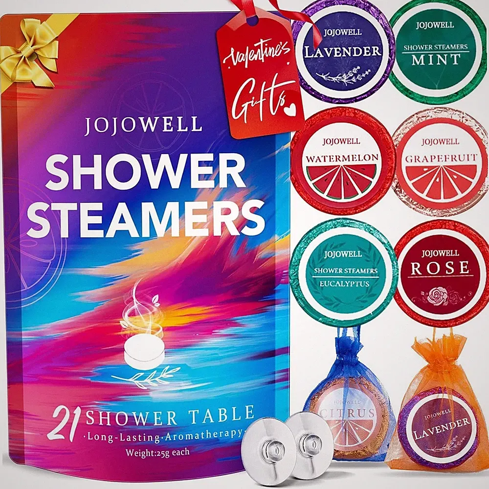 Aromatherapy Shower Steamers - 21 Pcs Self-Care Gift Set for Ultimate Relaxation