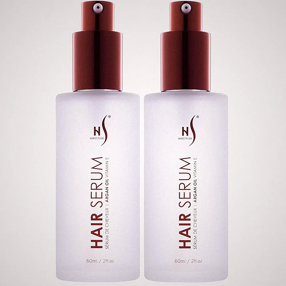Herstyler Argan Oil Hair Repair Serum Anti Frizz Control Natural Shine Pack of 2