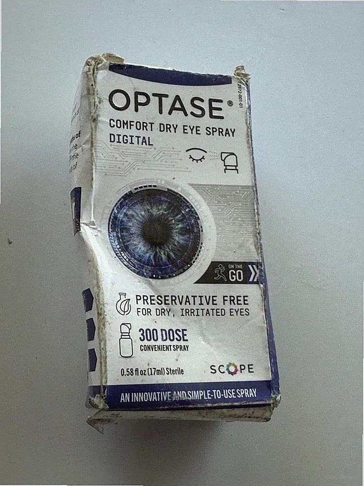 Optase Comfort Dry Eye Spray - Preservative Free Artificial Tears Drops 8/26 116