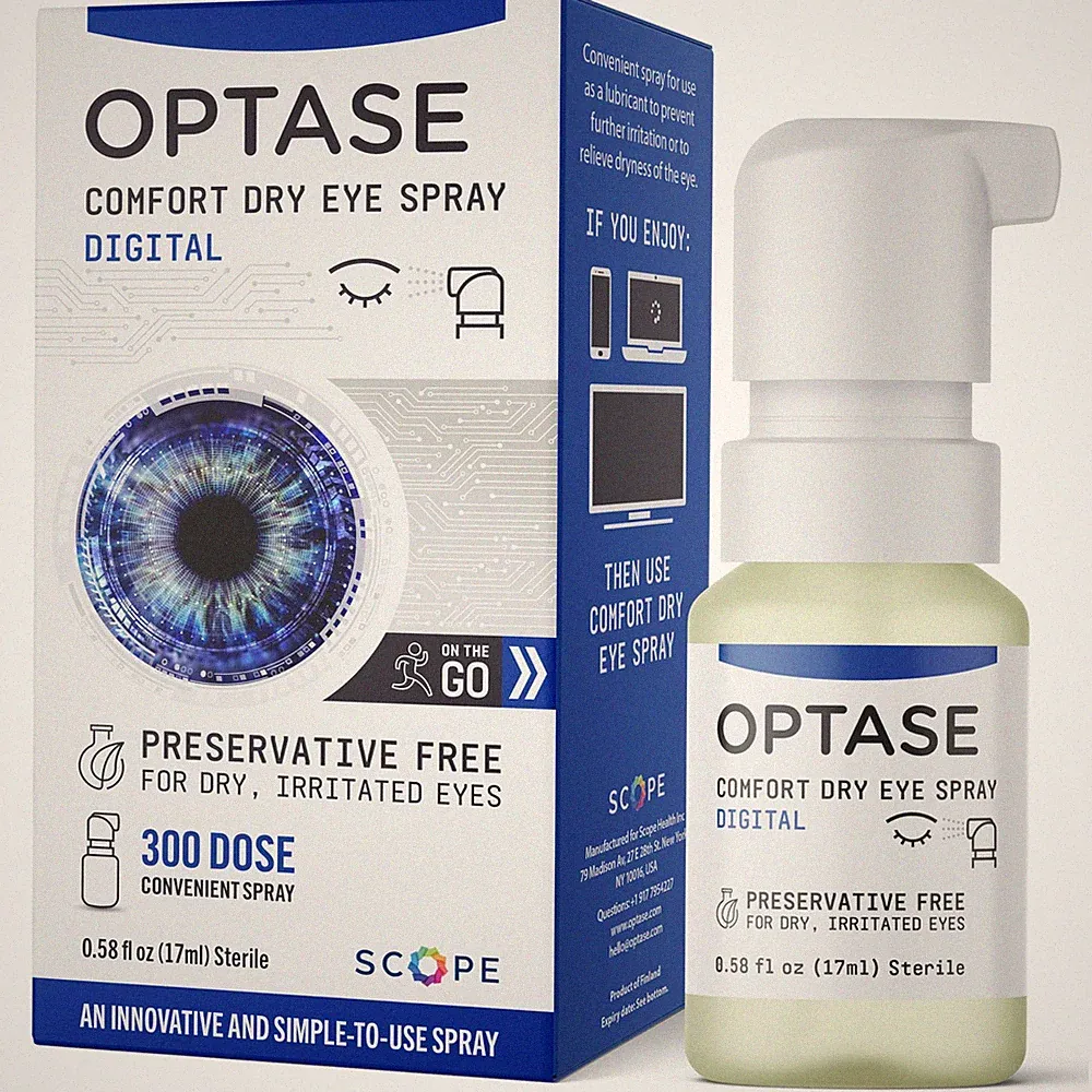 Optase Comfort Dry Eye Spray - Preservative Free Artificial Tears Drops Alter...