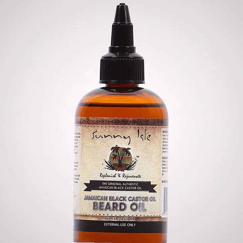 Sunny Isle Jamaican Black Castor Oil Beard Oil 4oz 2oz
