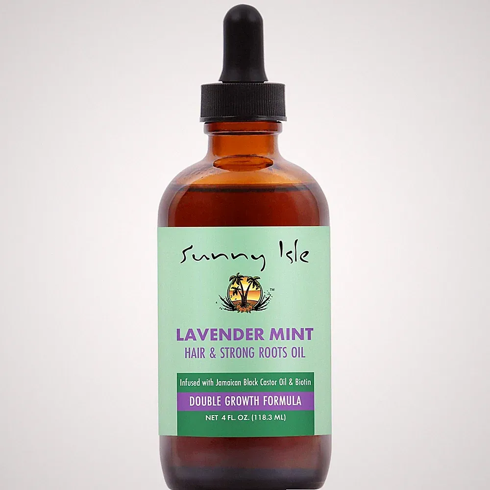 Sunny Isle Lavender Mint Hair and Strong Roots Oil 4oz