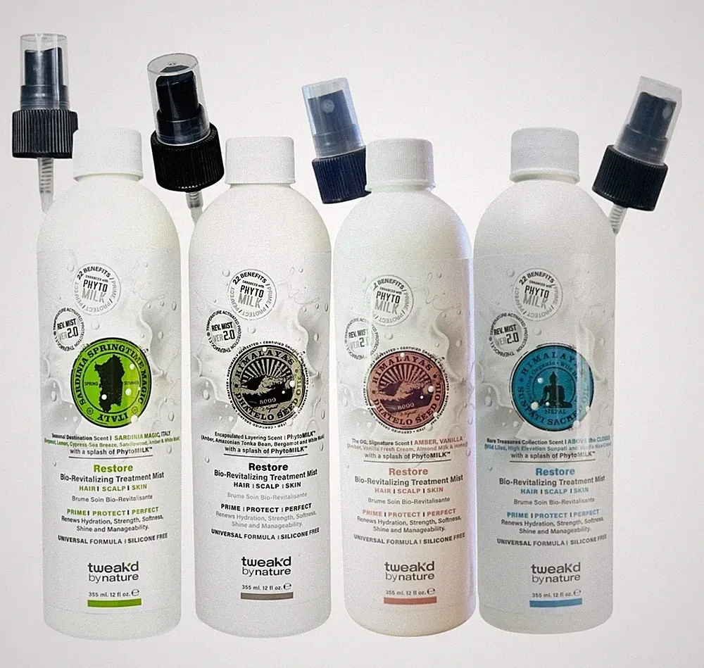 Tweak'd By Nature Restore Bio Revitalizng Treatment Mist 12oz CHOOSE SCENT